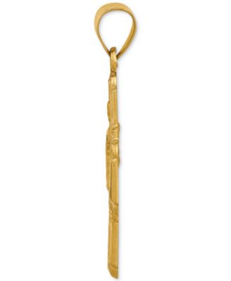 14k Gold Charm, Four-Way Medal 