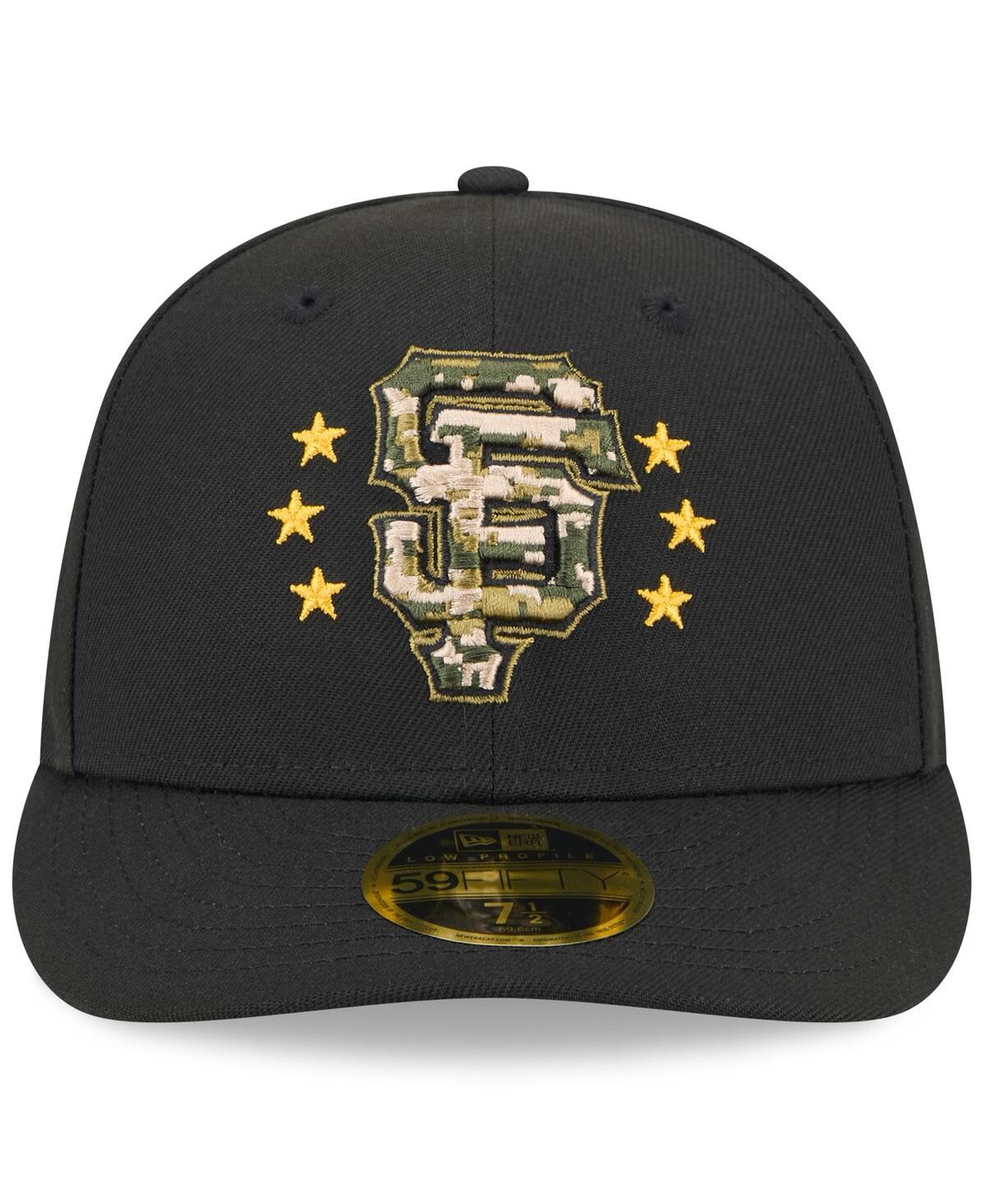 New Era Men'sSan Francisco Giants 2024 Armed Forces Day Low Profile 59FIFTY Fitted Hat - Black