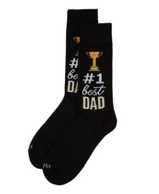 Men's 1 Dad Trophy Novelty Crew Sock