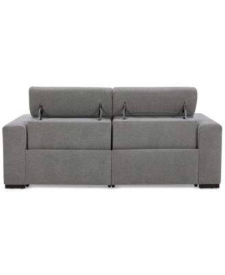 Nevio 2-Pc. Fabric Power Headrest Sectional with 2 Power Motion Chairs