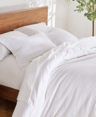 Cloud Waffle Textured 3-Pc. Duvet Cover Set, Full/Queen