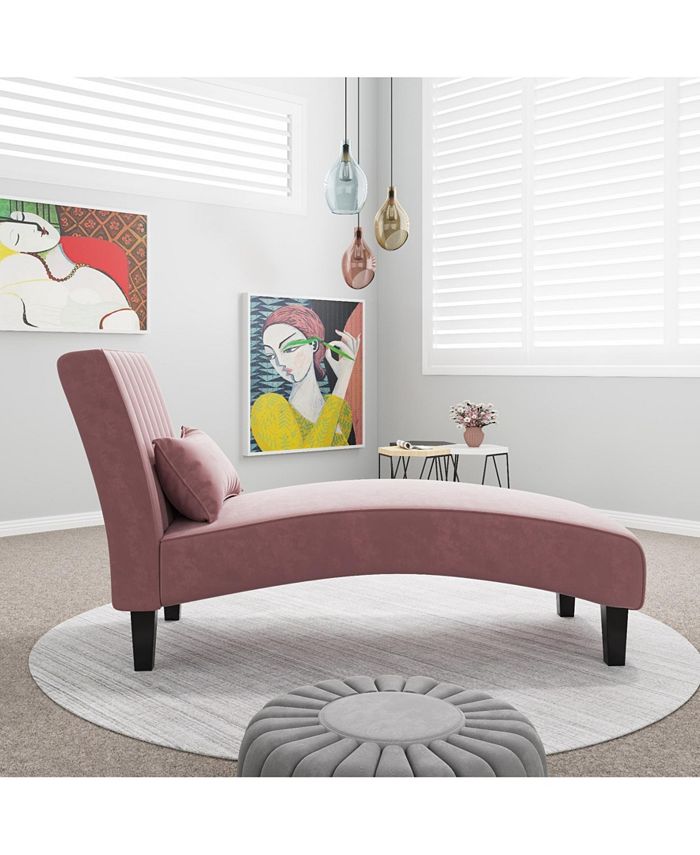 Gold Sparrow Newport Channel Tufted Chaise Lounge Macy's