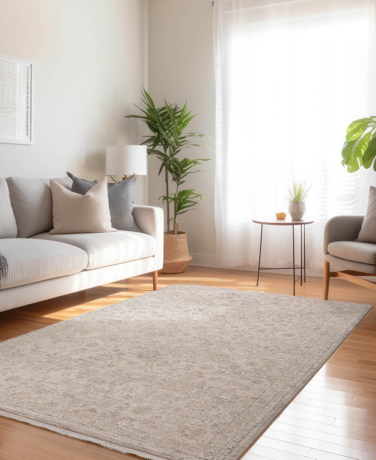 Dalyn Cyprus Cy10 5'x7'10 Area Rug In Gray