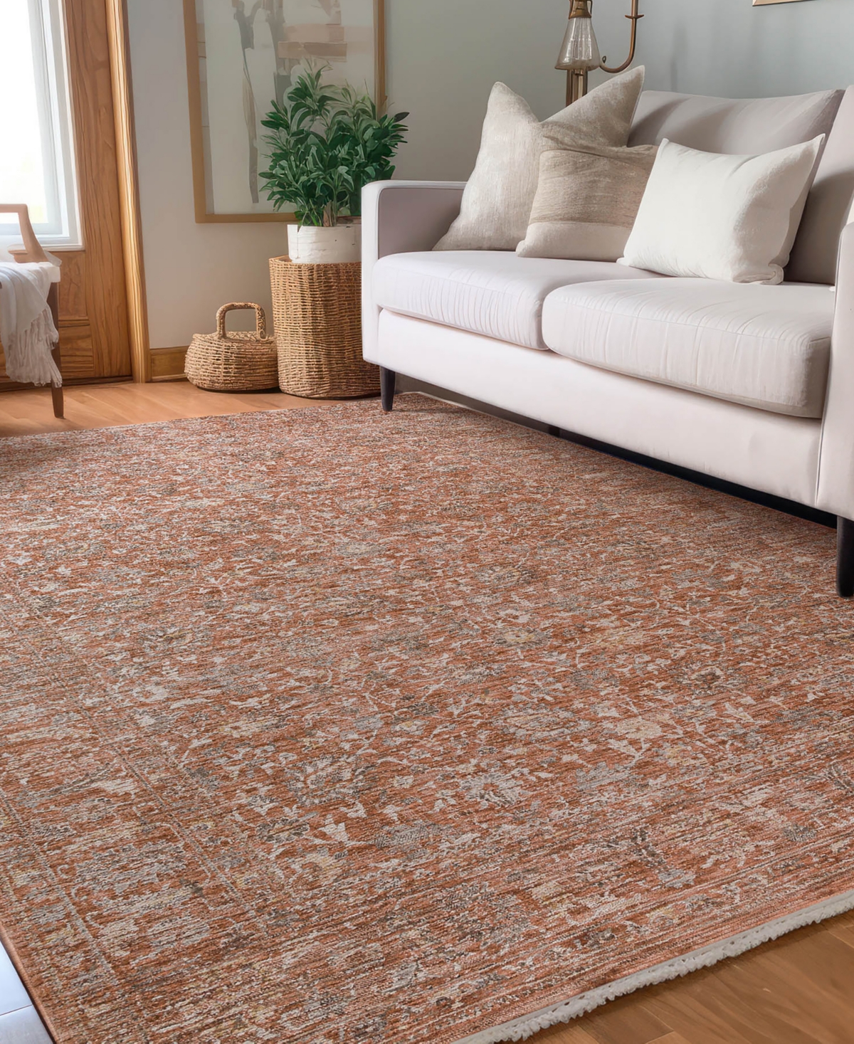 Shop Dalyn Vienna Vi9 3'x5' Area Rug In Paprika