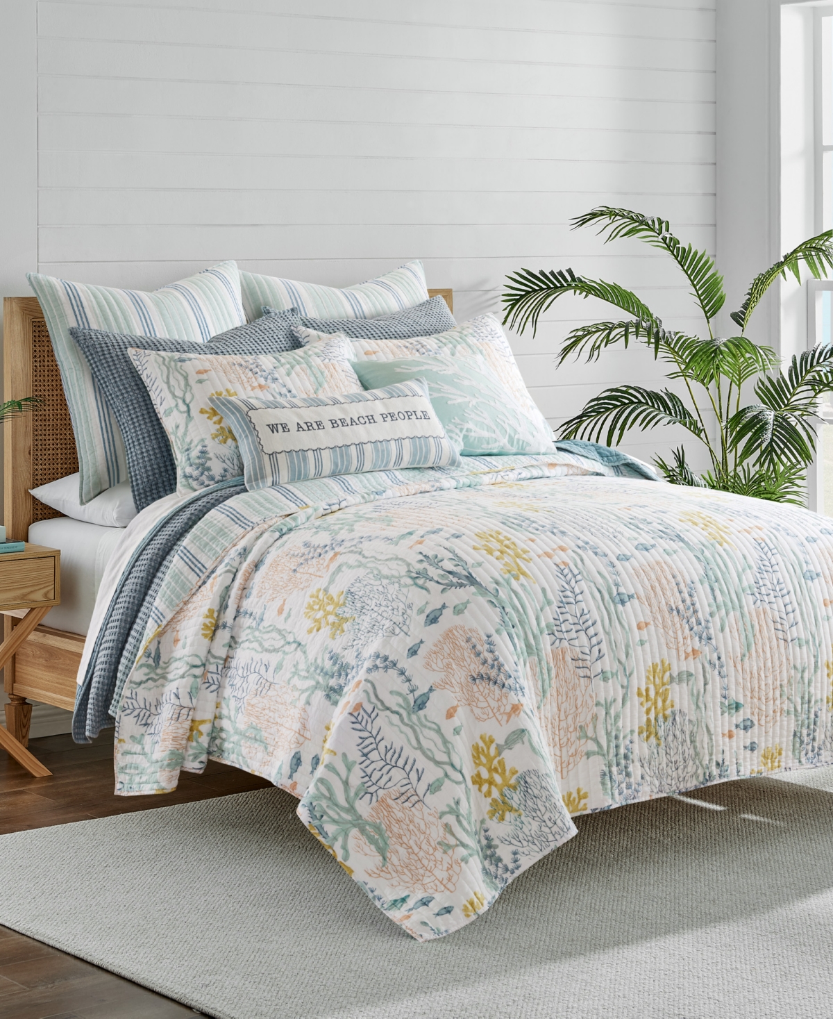 Levtex Ocean Meadow Reversible 3-pc. Quilt Set, Full/queen In Blue