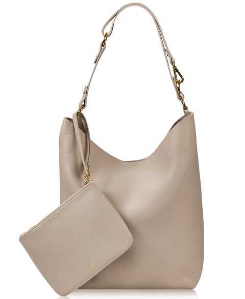 Женская сумка GiGi New York Addison Leather Hobo, цвет: Beechwood