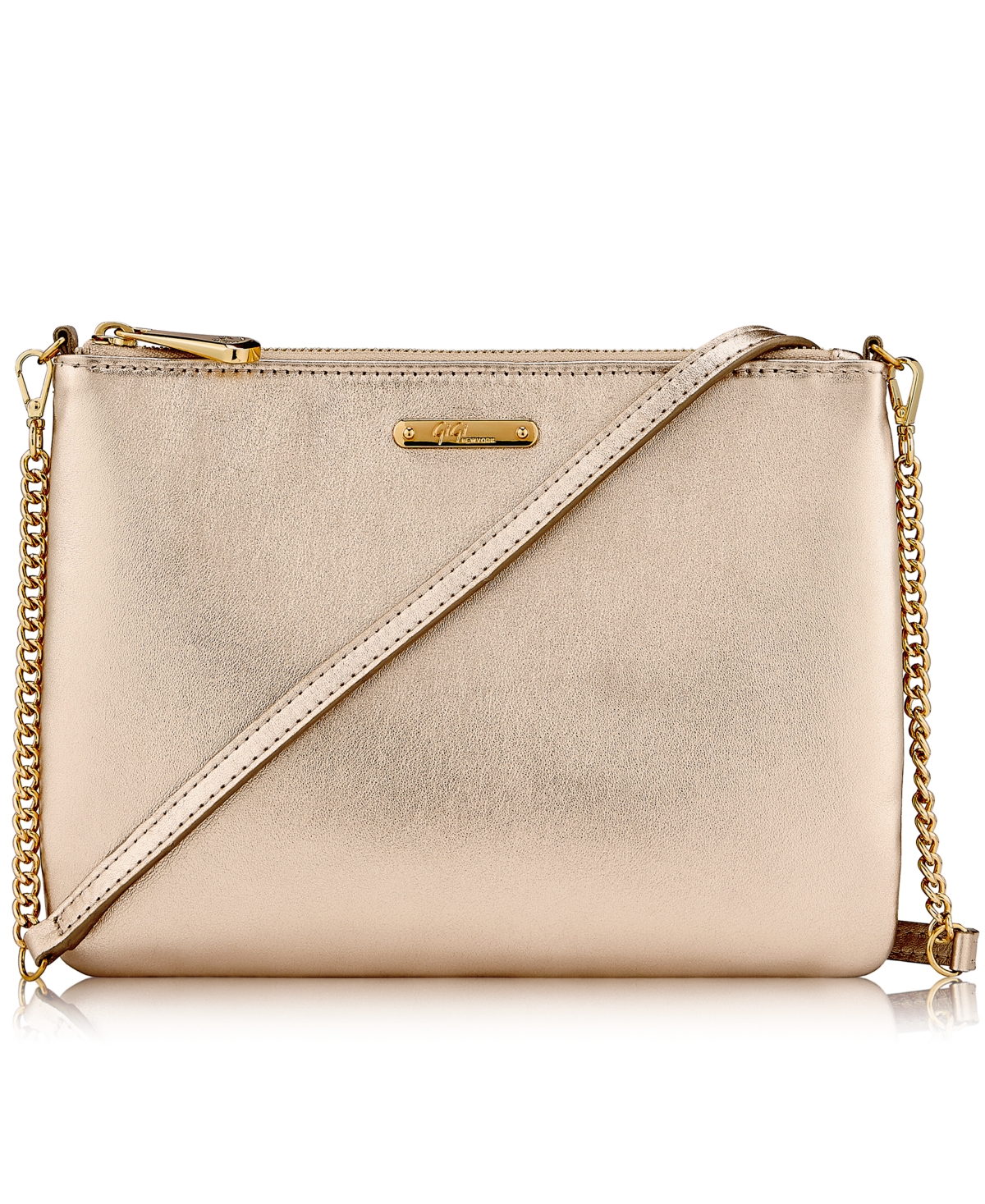 Chelsea Leather Crossbody Bag - White Gold