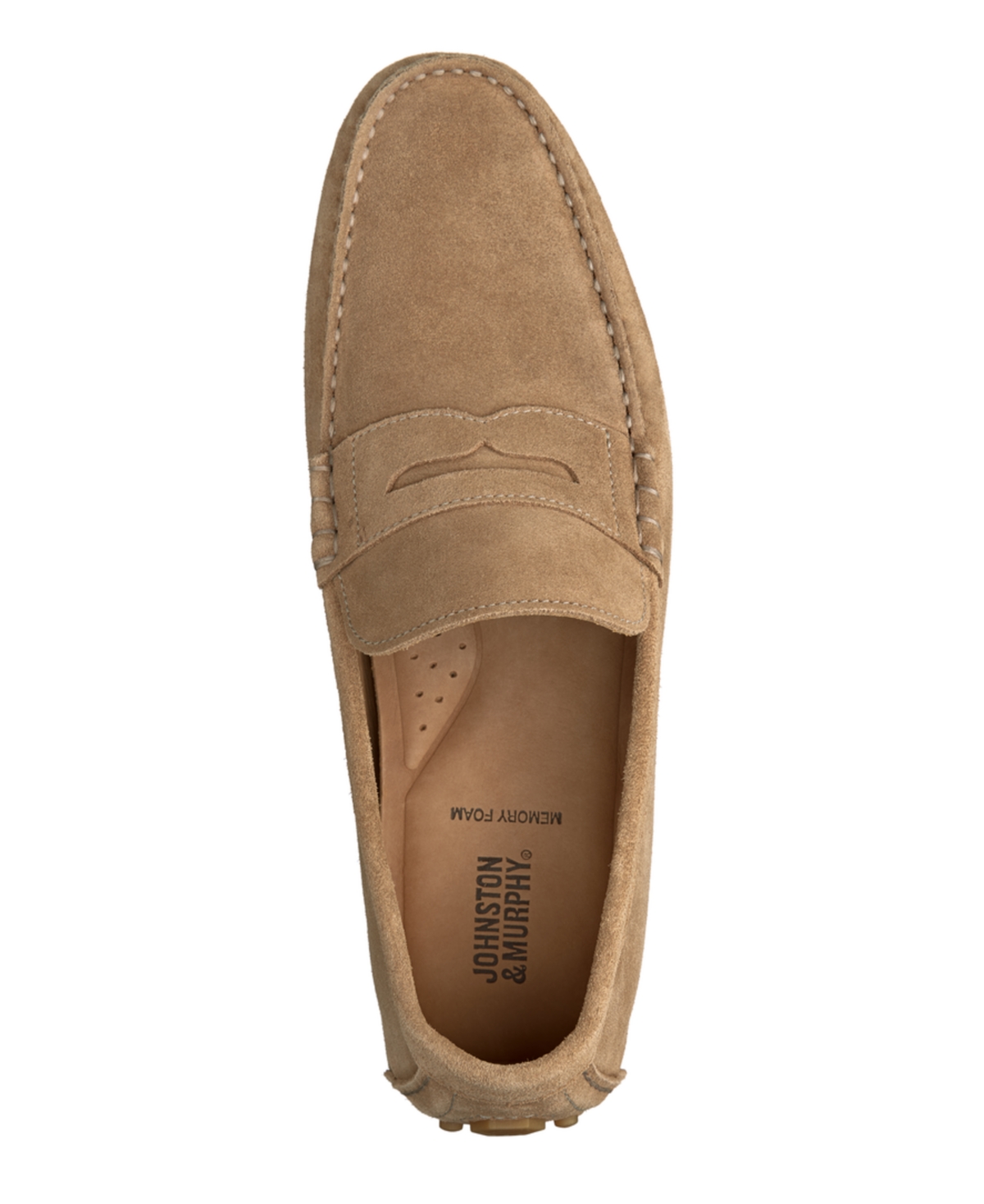 Shop Johnston & Murphy Men's Athens Penny Loafers In Taupe