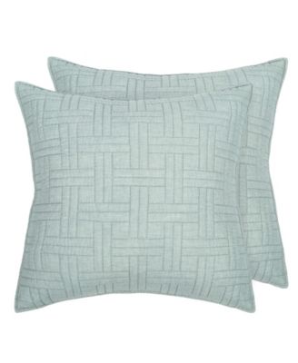 Melange Stitch 2-Pc. Sham Set, European