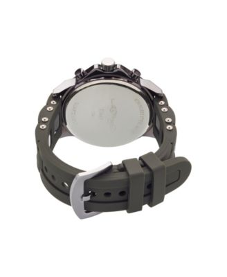 Men's Olive Silicone Strap Watch 52mm