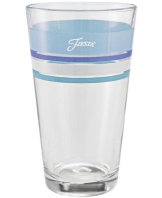 Coastal Blues Edgeline Tapered Cooler Glasses, Set of 4