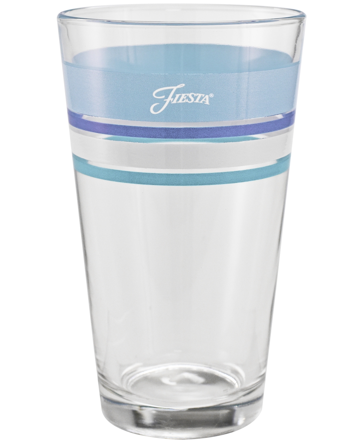 Fiesta Coastal Blues Frame 16-ounce Tapered Cooler Glass Set Of 4 In Sky