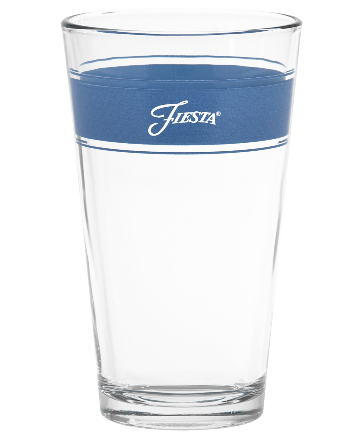 Shop Fiesta Coastal Blues Frame 16-ounce Tapered Cooler Glass Set Of 4 In Sky
