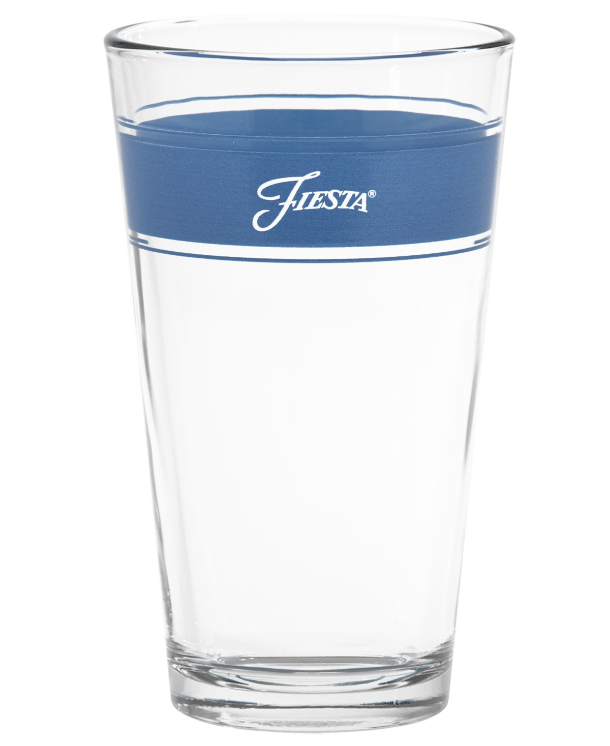 Fiesta Coastal Blues Frame 16-ounce Tapered Cooler Glass Set Of 4 In Sky