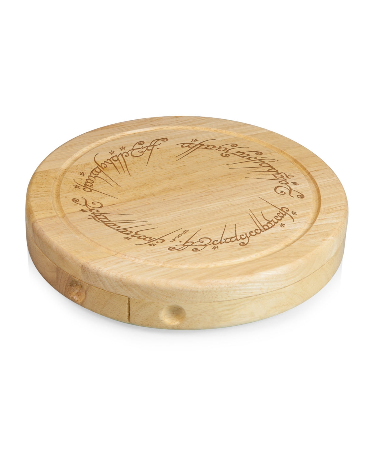 Toscana Lord Of The Rings Brie Cheese Cutting Board And Knife Set In Brown