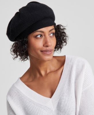Charter Club Cashmere Knit Beret, Created for Macy's - Macy's