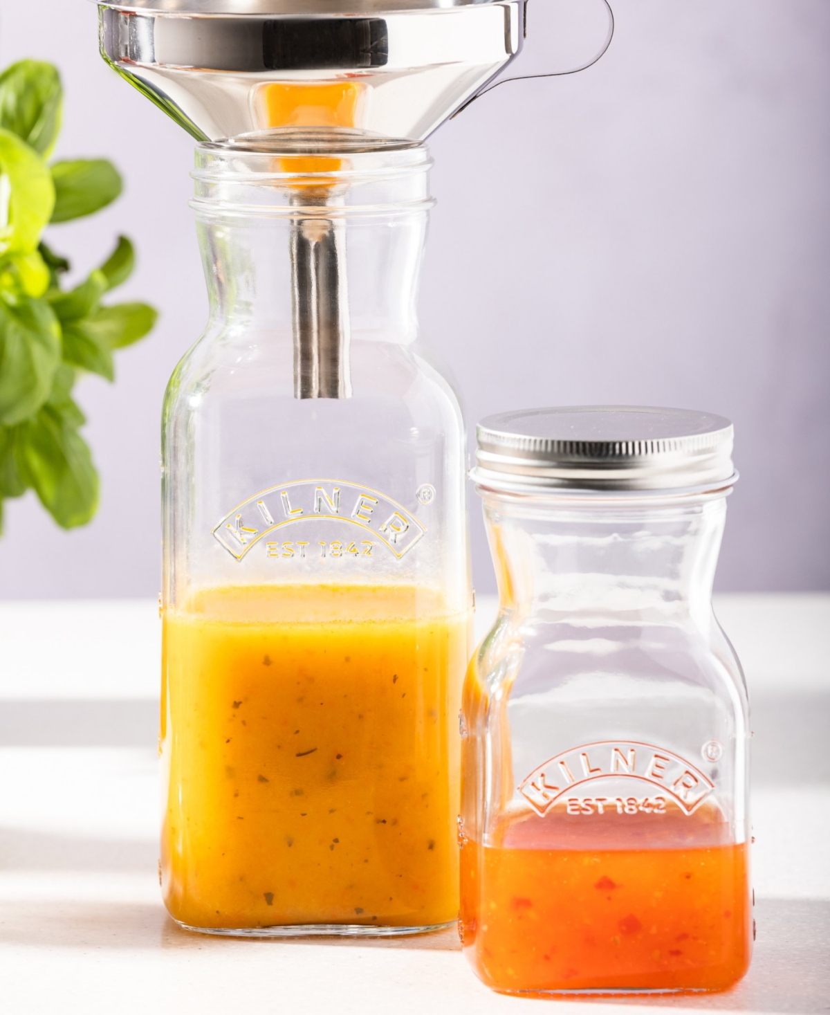 Shop Kilner Juice And Sauce Bottle Set In Clear