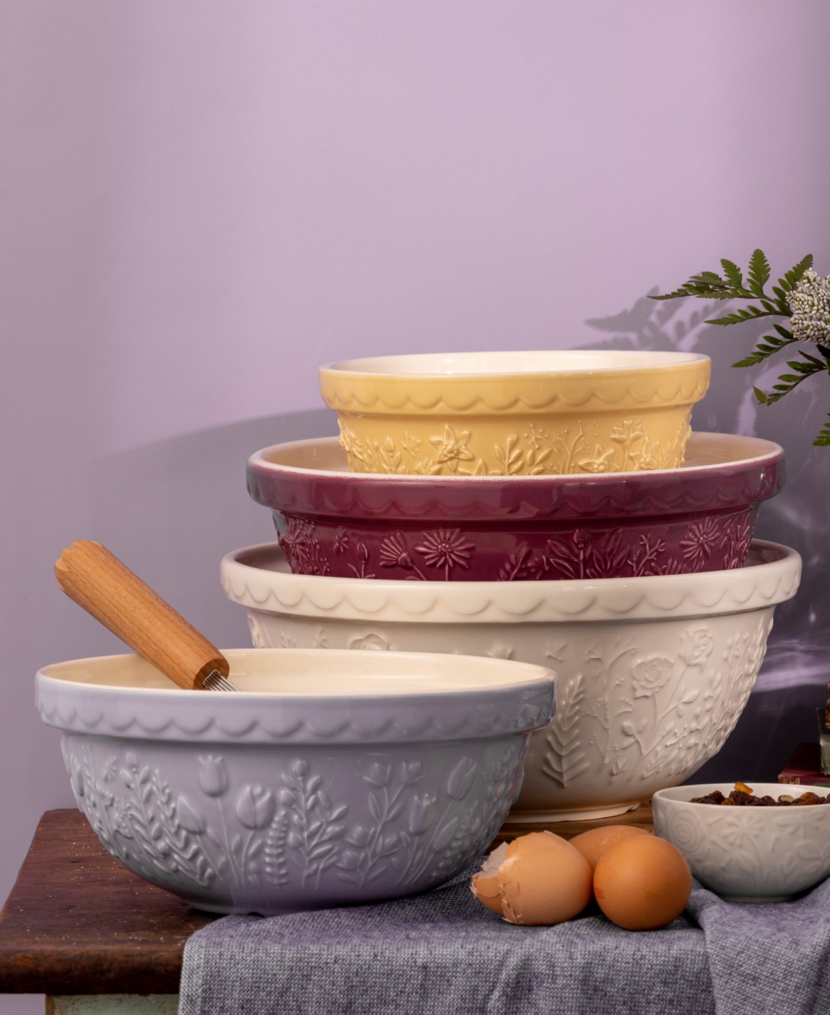 Mason Cash In The Meadow Set Of 3 Mixing Bowls In Multi