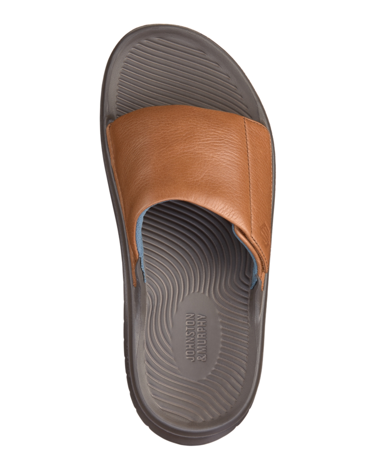 Shop Johnston & Murphy Men's Oasis Slide Sandals In Tan
