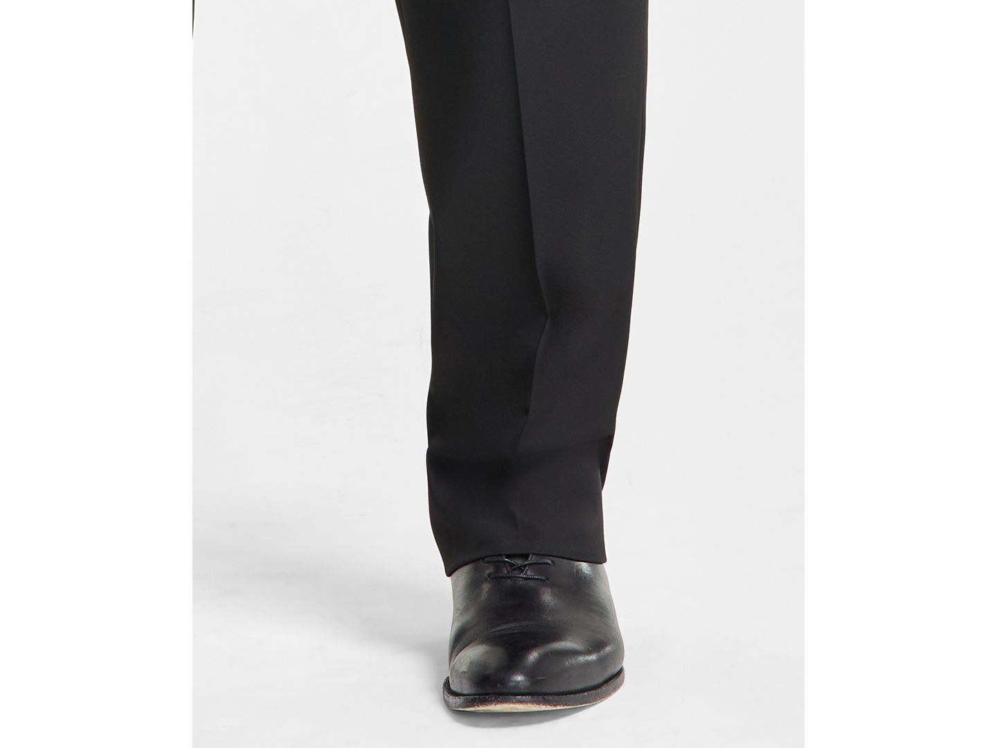 Мужские брюки Tayion Collection Classic-Fit Solid Suit Separate, цвет: Чёрный — фото 7