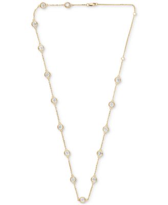 Lab Grown Diamond Statement Necklace (6 ct. t.w.) in 14k White Gold or 14k Yellow Gold, 18" + 4" extender