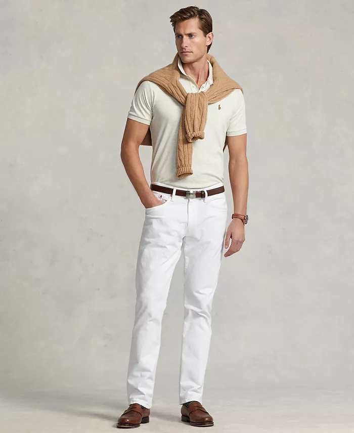 Men’s Slim-Fit Soft Cotton Polo Shirt - thumbnail 10