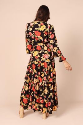 Women's Wrap Jacket Maxi Dress