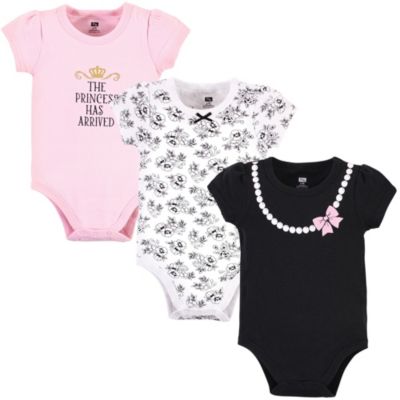 Hudson Baby Essential Three-Piece Set of Cotton Bodysuits