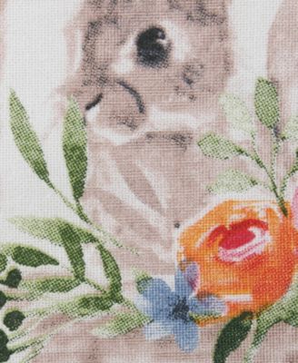 Easter Basics Collection Springtime Kitchen Essentials, Dishtowel Set, Floral Bunny, 3 Piece