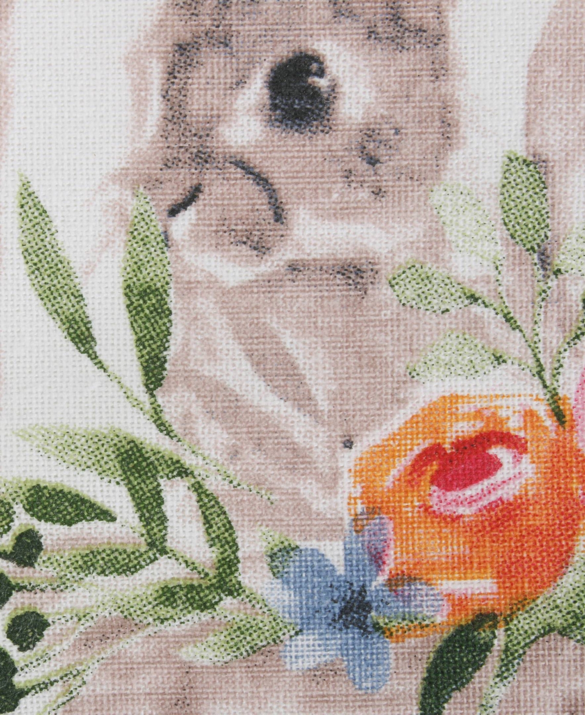 Design Imports Easter Basics Collection Springtime Kitchen Essentials, Dishtowel Set, Floral Bunny, 3 Piece In Floral Bunny