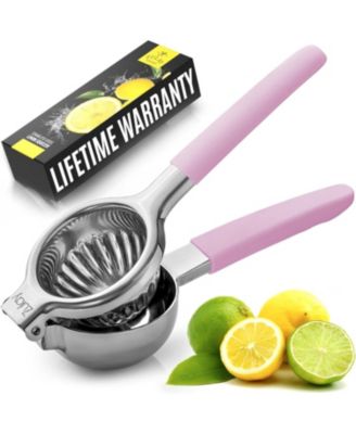 Stainless Steel Lemon Squeezer – Heavy Duty, Solid Metal Bowl, Easy to Use