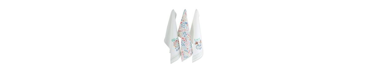 Kitchen Gift Set Collection, Pot Holder 3 Dish Towels, Enjoy the Ride, 4 Piece - Enjoy the Ride