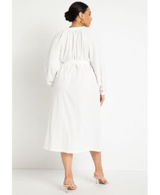 Women's Plus Size Relaxed Dress With Applique