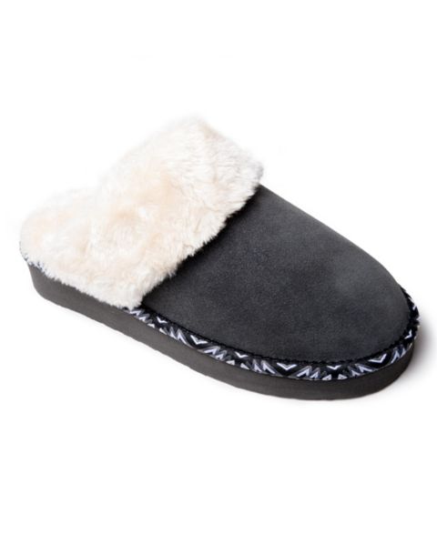 Женские тапочки Minnetonka Cerise Plush Slippers, цвет: Угольный
