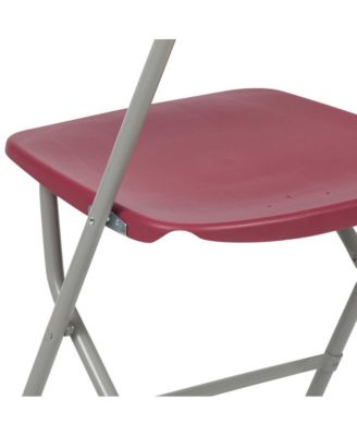 Set Of 10  650 Llb Weight Capacity  Plastic Stackable Folding Plastic Chairs