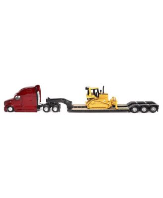 1/87 Peterbilt UltraLoft Tandem Tractor with Lowboy Trailer & Caterpillar D5M Dozer