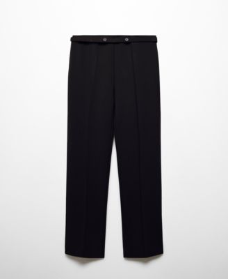 Women's Belt Straight-Fit Pants