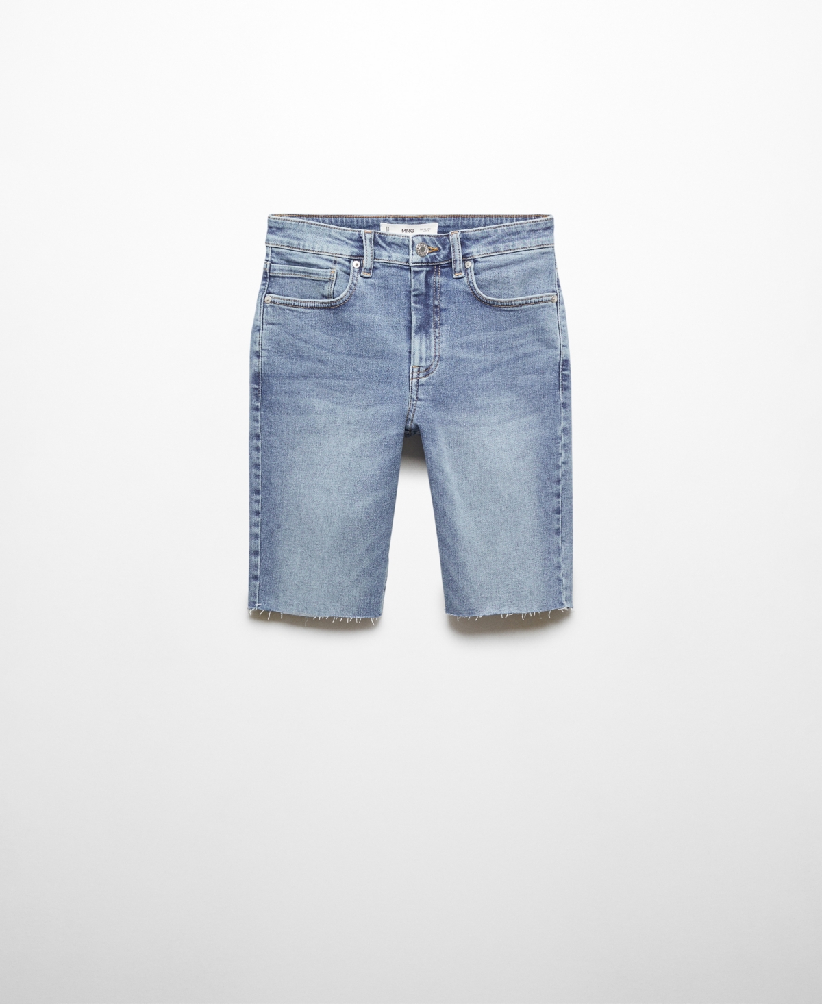 Mango Women's Capri Denim Bermuda Shorts