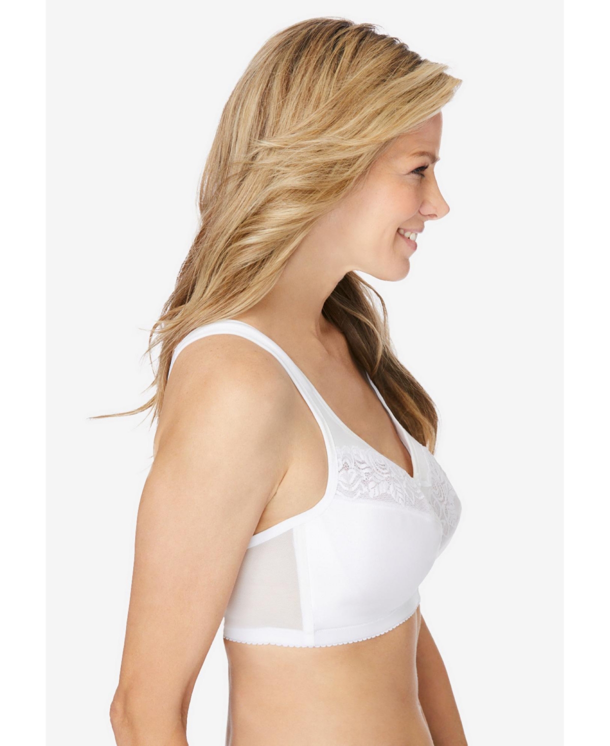 Comfort Choice Plus Size Lace Minimizer Bra