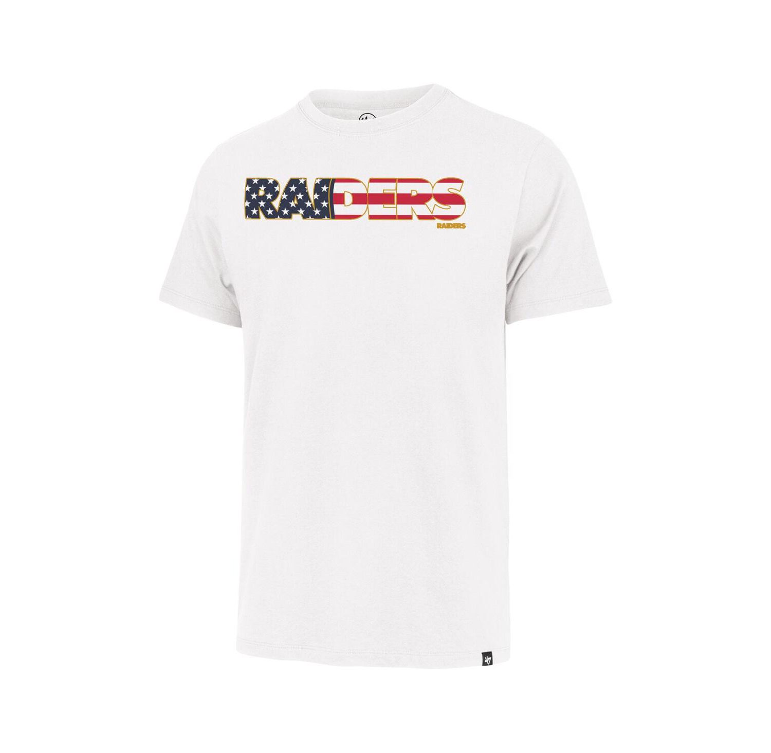 47 Men's White Las Vegas Raiders Flag Script Franklin T-Shirt
