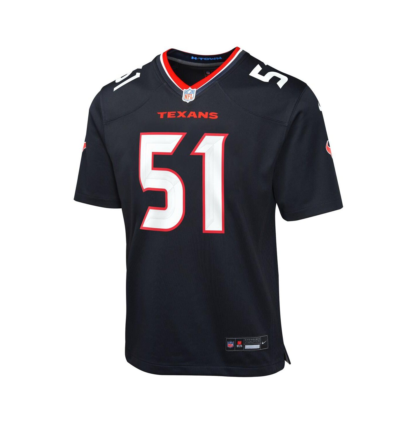 Детское джерси Nike Will Anderson Jr. Houston Texans Alternate Game, цвет: Тёмно-синий — фото 3