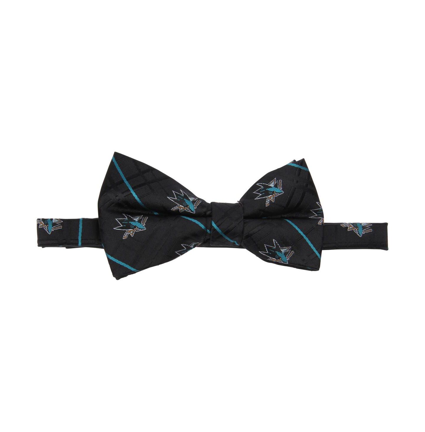 Мужской галстук-бабочка Eagles Wings Black San Jose Sharks Oxford Bow Tie — фото 1