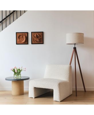 Eden 58" LED Traditional Tripod Floor Lamp with Fabric Drum Shade