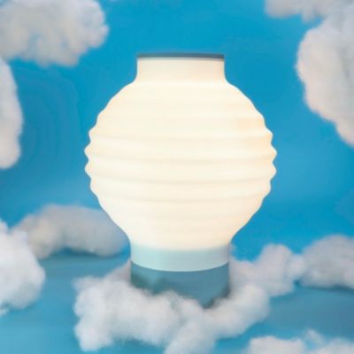 Asian Lantern Retro Traditional Plant-Based PLA 3D Printed Dimmable LED Table Lamp, White/Hot