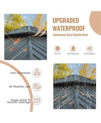 12' X 16' Hardtop Gazebo, Aluminum Metal Gazebo