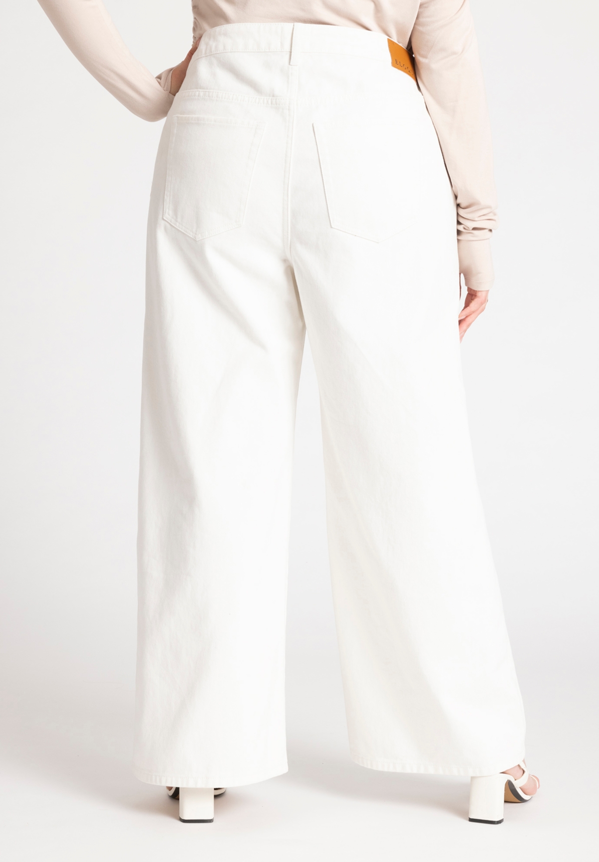 Eloquii Plus Size The Yvette Rigid Wide Leg Jean