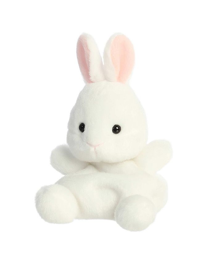 Aurora Mini Cottontail Bunny Palm Pals Adorable Plush Toy White 5" - Macy's