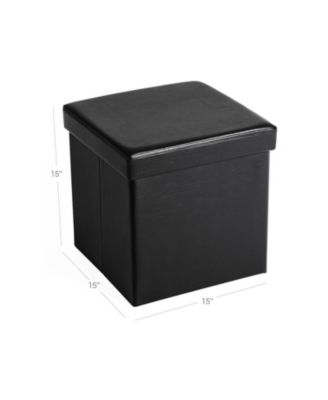 Folding Storage Ottoman Cube