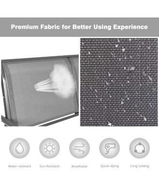 SUGIFT Swing Glider Chair 48 Inch Loveseat Rocker Lounge Backyard