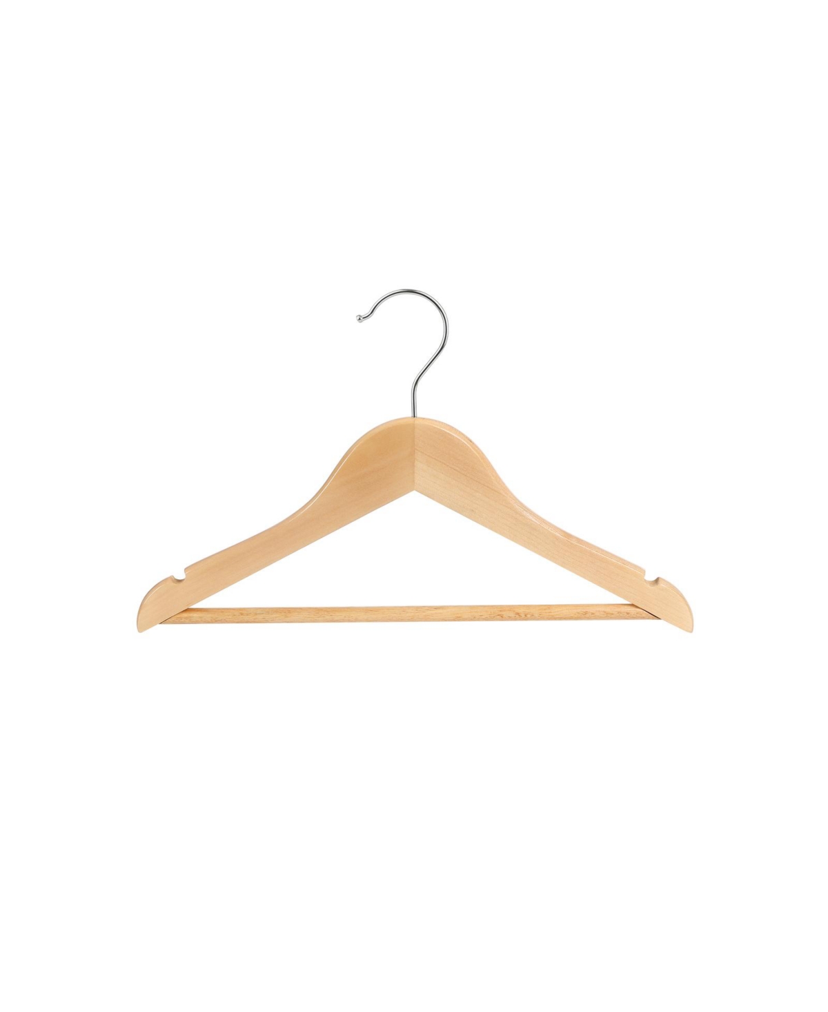Slickblue Wooden Hangers 20 Pack, Solid Wood Baby Hangers, Children's Coat Hangers With Pants Bar